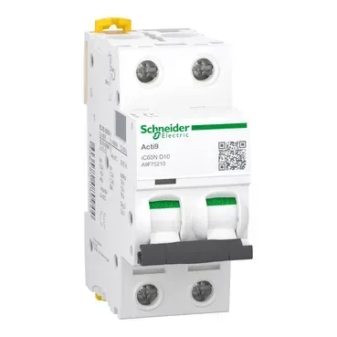 Acti9 Ic60N, Intreruptor Automat Miniatura, 2P, 16A, curba D, A9F75216