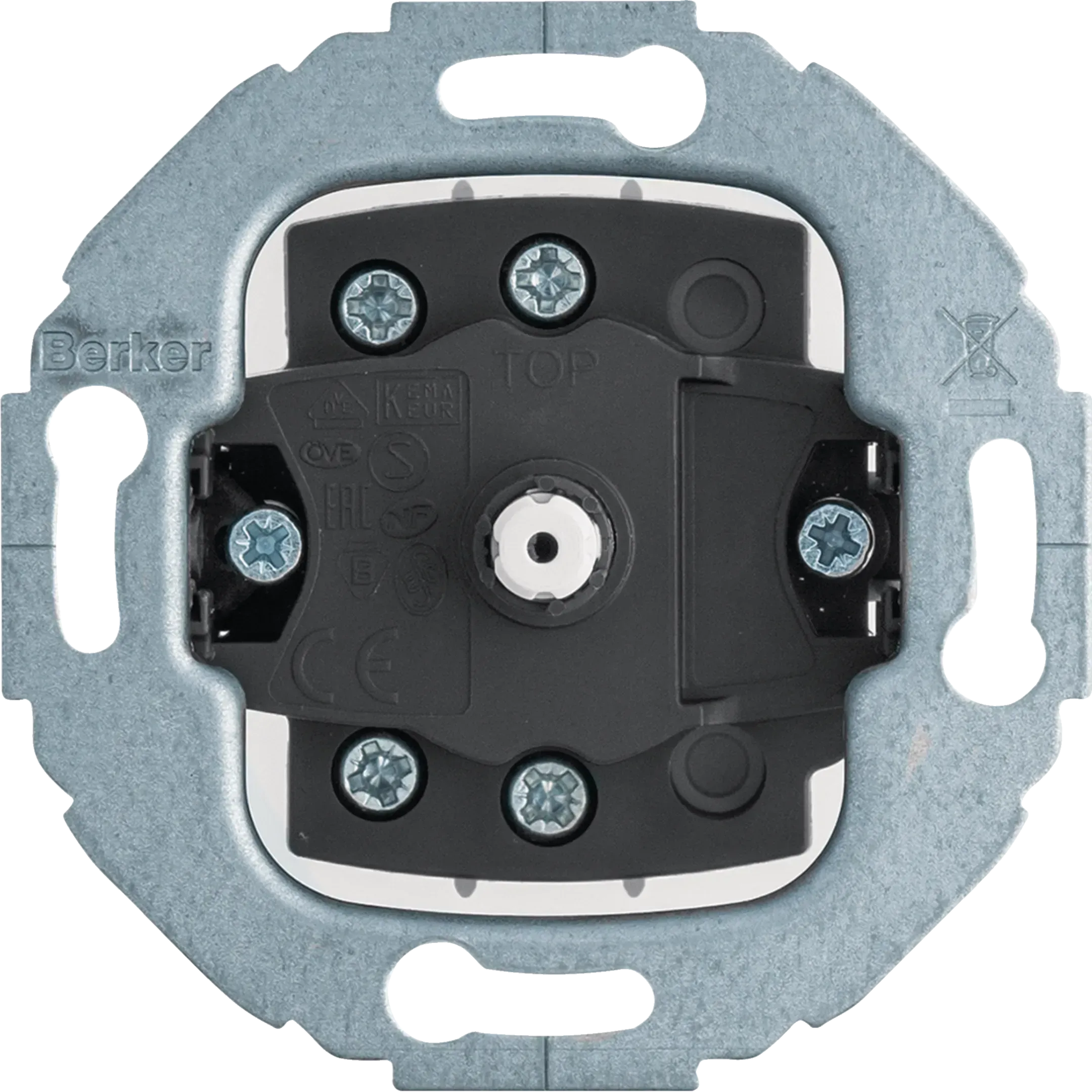 Intrerupator rotativ Berker, montaj ingropat, seria 1930 / sticla / R.classic,  387503