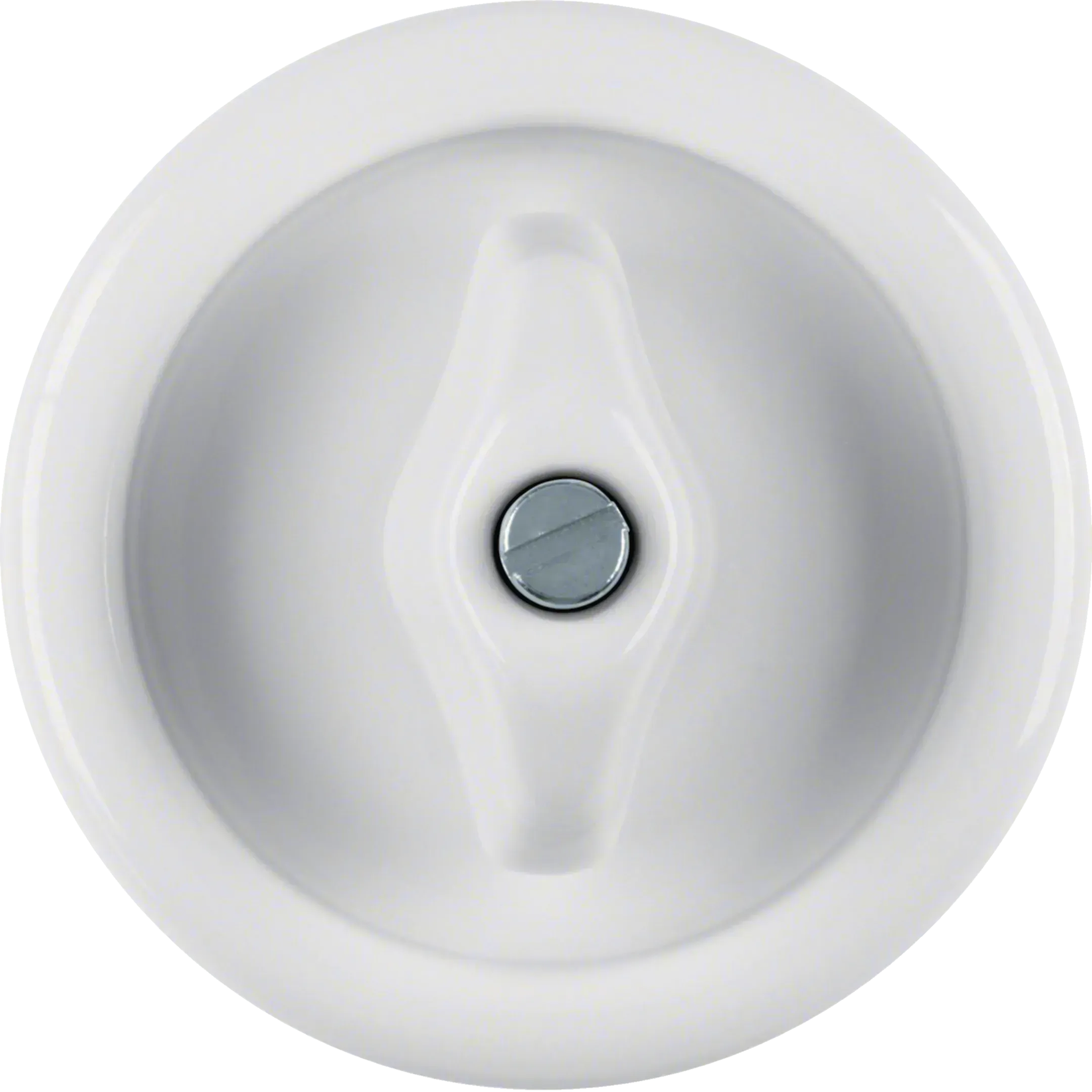 Piesa centrala Berker cu maner, seria 1930, portelan fabricat de Rosenthal, negru lucios, 16476500