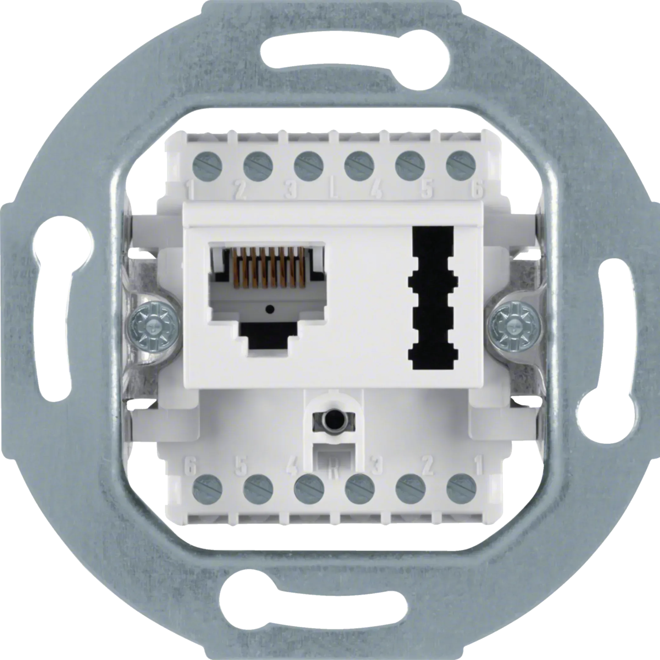 Priza UAE 8(6)/TAE 6 F+N Berker, module inserabile, seria , 458809
