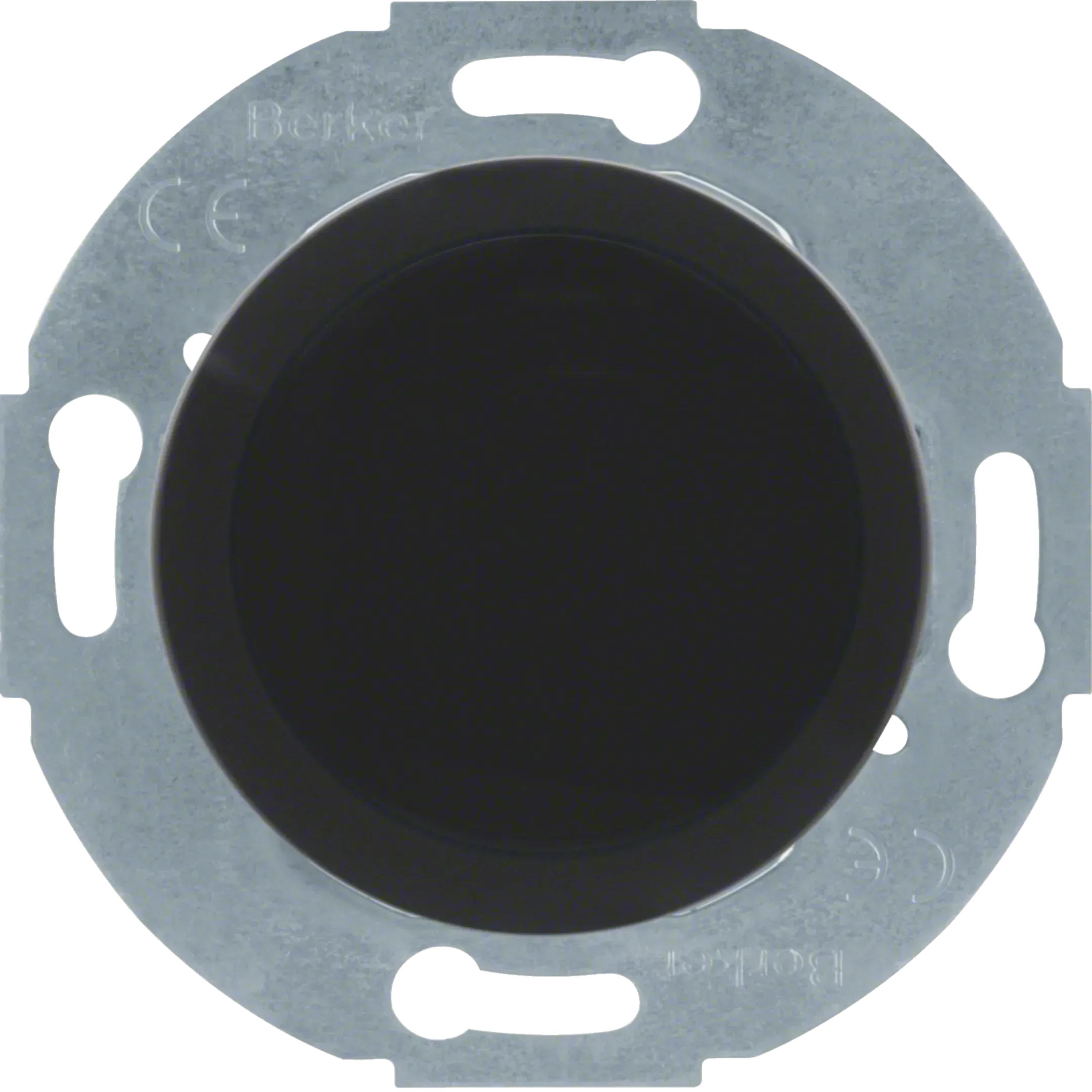 Capac Berker cu placa centrala, seria 1930/Glas/Palazzo, alb polar lucios, 67100920