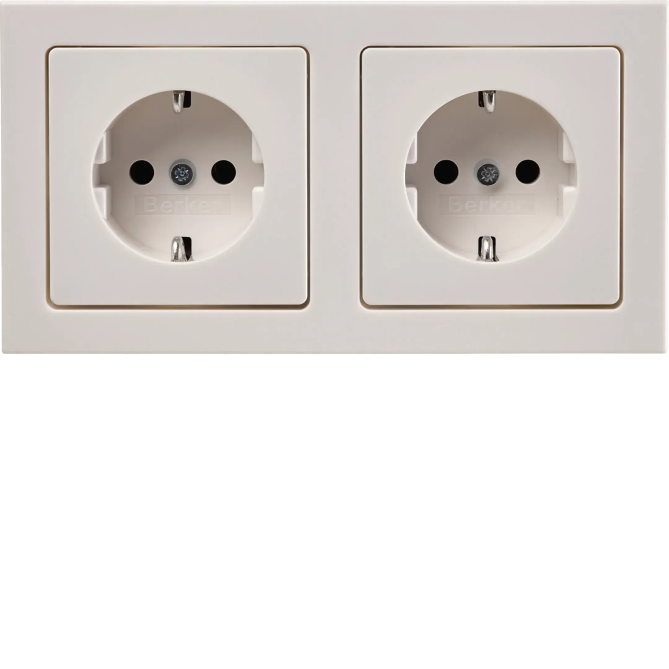 Combinatie de prize Berker duble cu rama, seria Q.3 antracit 47206096