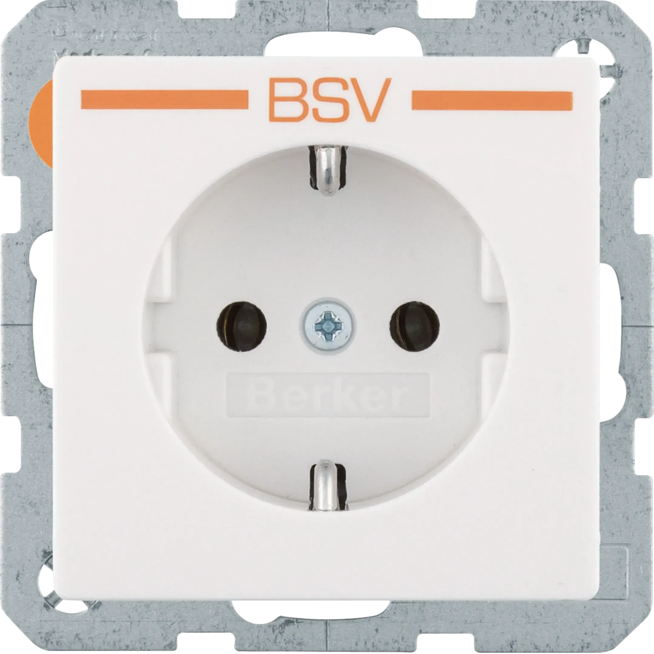 Priza Berker cu inscriptie BSV, seria Q.x alb polar mat 47436069