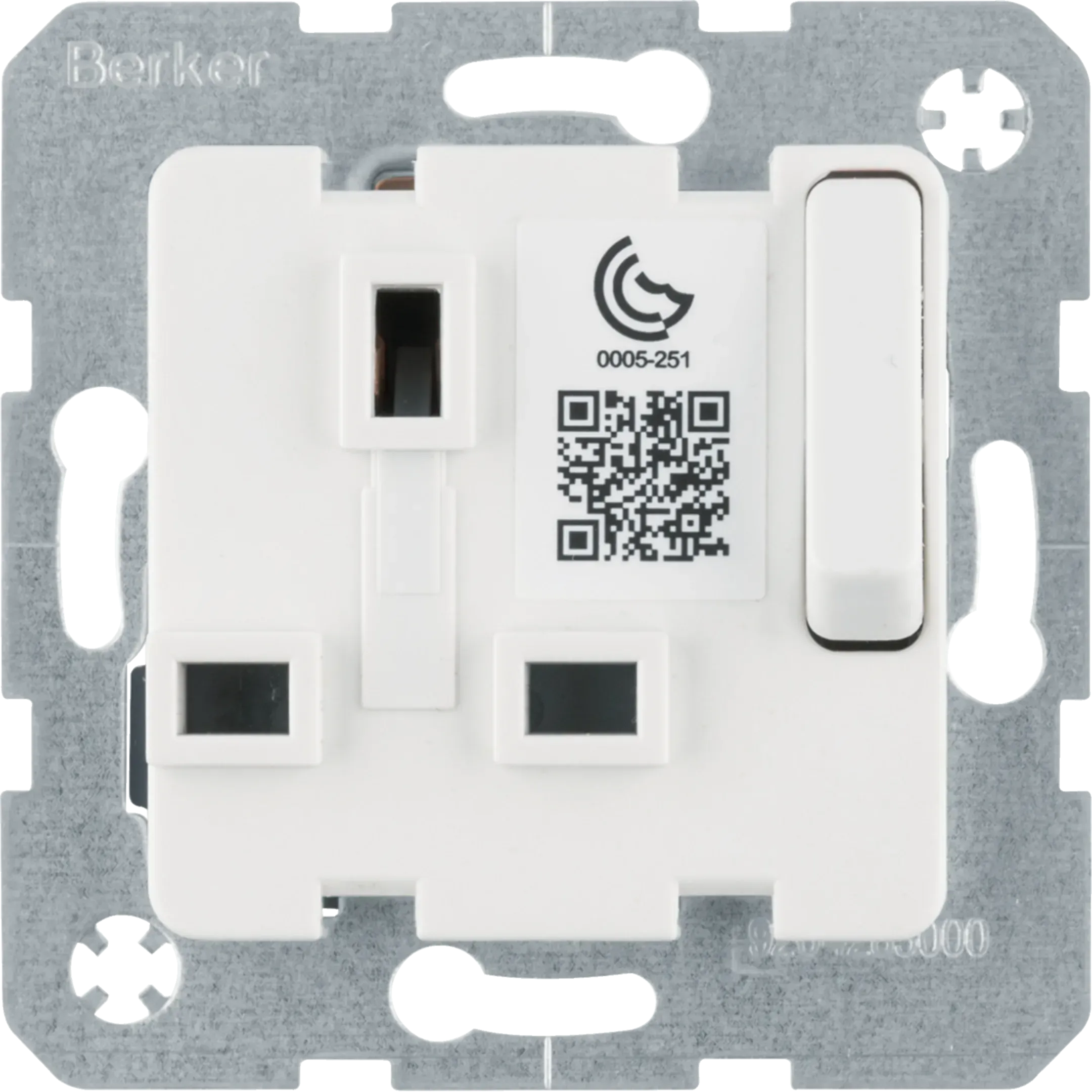 Priza Berker British Standard 13A cu protectie sporita la atingere, deconectabila, antracit 53420216