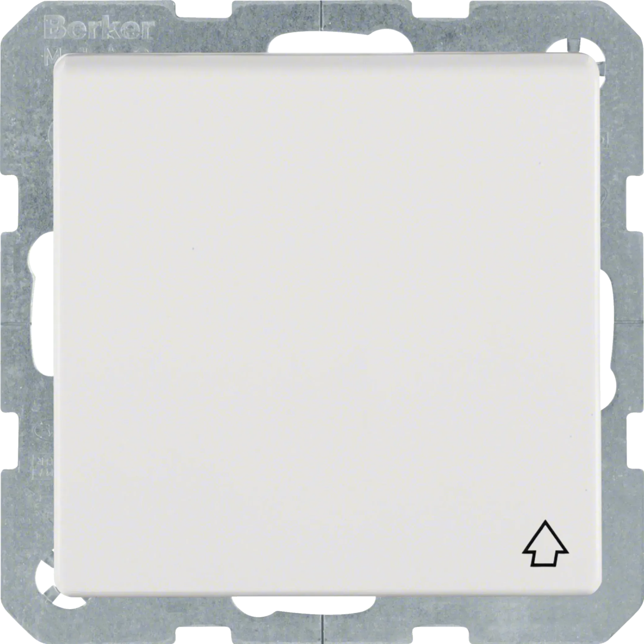 Priza Berker cu stift de protectie si capac rabatabil, seria Q.x alb polar mat 6765836089