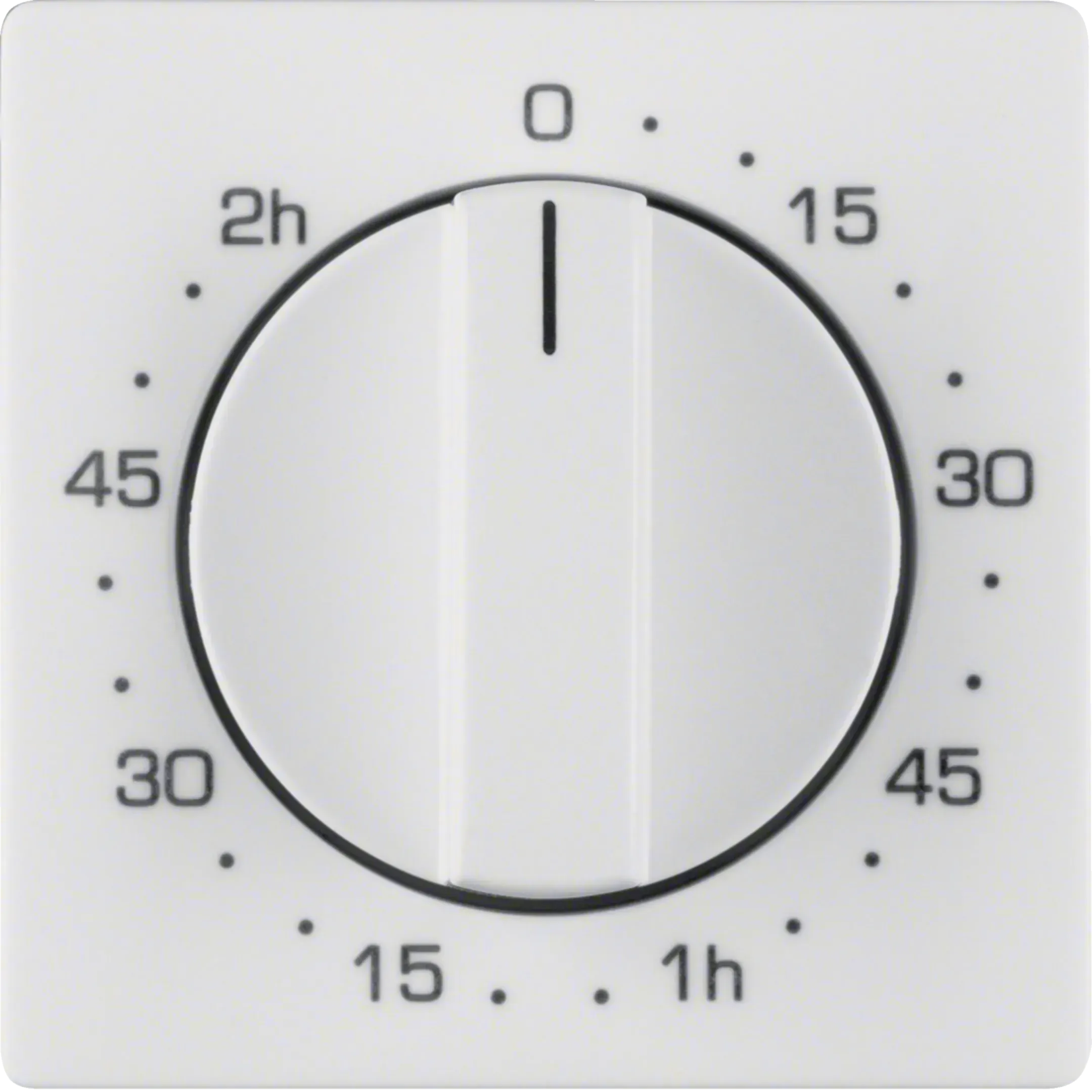 Capac Berker cu buton de reglare pentru ceas programator mecanic seria Q.x alb pol mat 16336089