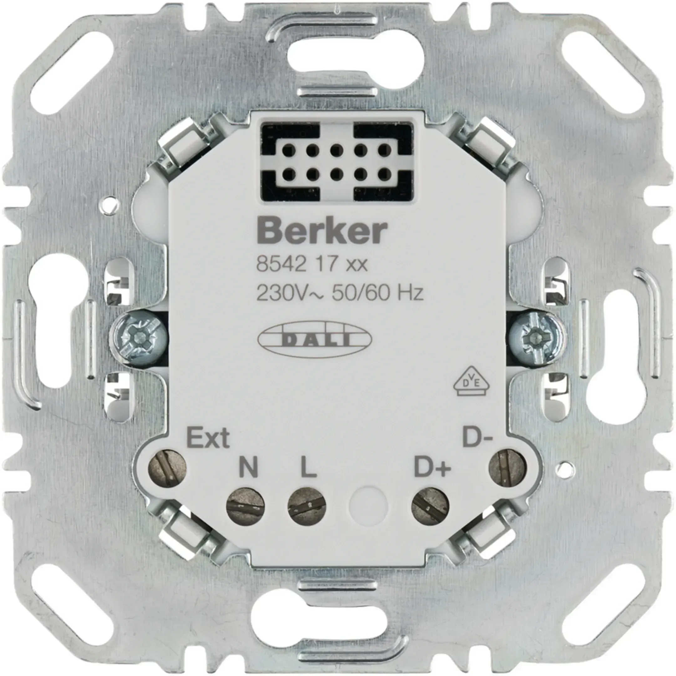 Unitate de control DALI/DSI Berker pentru montaj incastrat, cu sursa de alimentare integrata, seria Q.3, 85421700