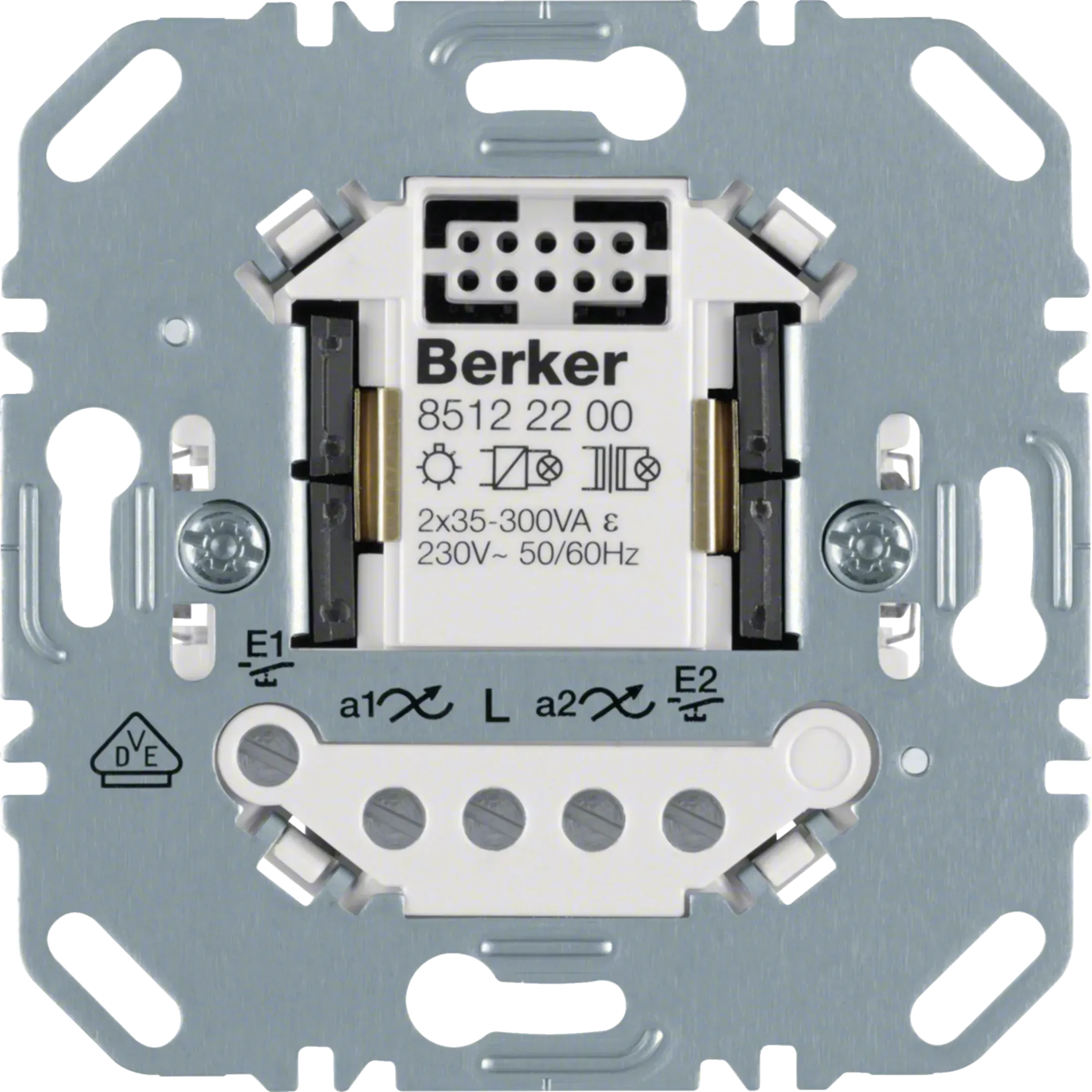 Modul de comutare universal Berker, 2 module, 2 fire, seria Q.3, 85122200