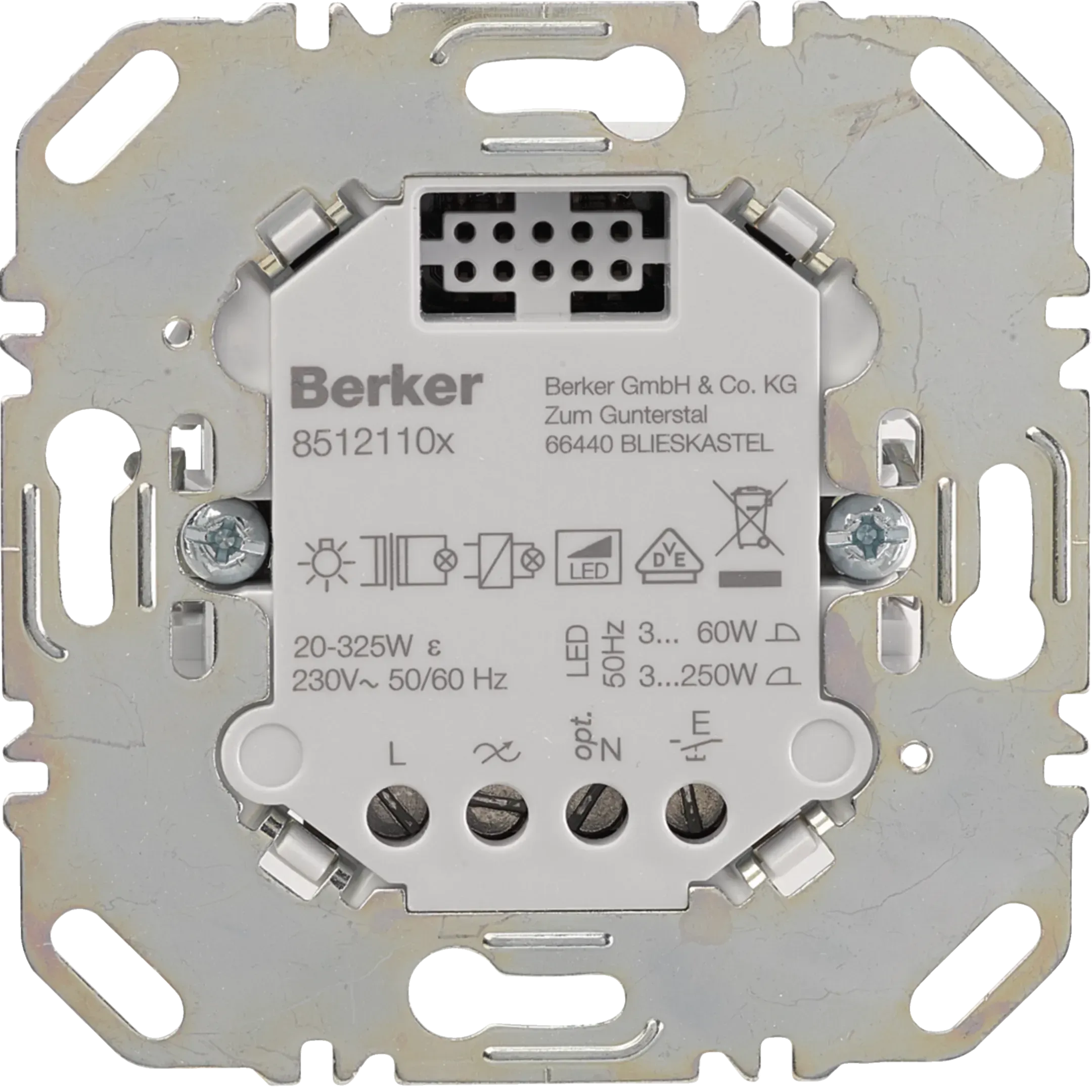 Modul de comutare universal Berker 1-modul (R,L,C,LED), seria Q.3, 85121100