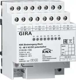 Intrare binara Gira 8 canale 12 – 48 V AC/DC 