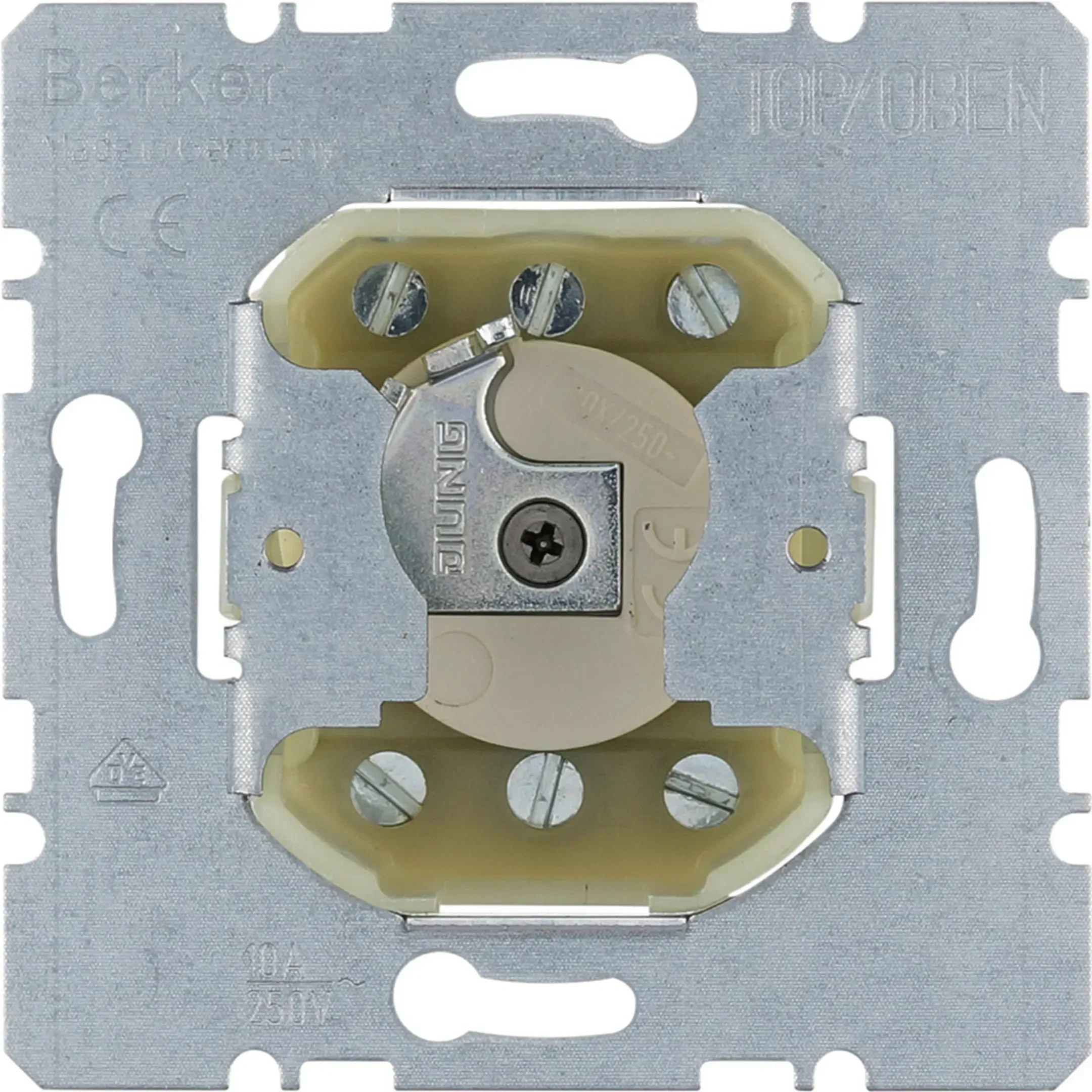 Intrerupator cu cheie Berker pentru cilindru profilat pe jumatate seria Q.3 wg incastrat IP44 382120