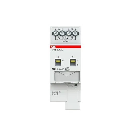 Actuator On/Off 6A cu 2 canale ABB SA/S2.6.2.2
