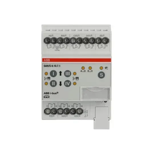 Actuator de comutare/jaluzele On/Off 8 canale, 16 A SAH/S8.16.7.1