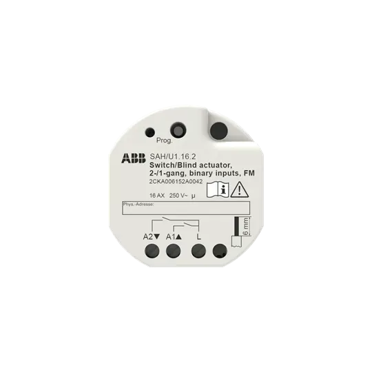 Actuator de comutare/jaluzele On/Off 2 canale, 16 A  SAH/U2.16.2