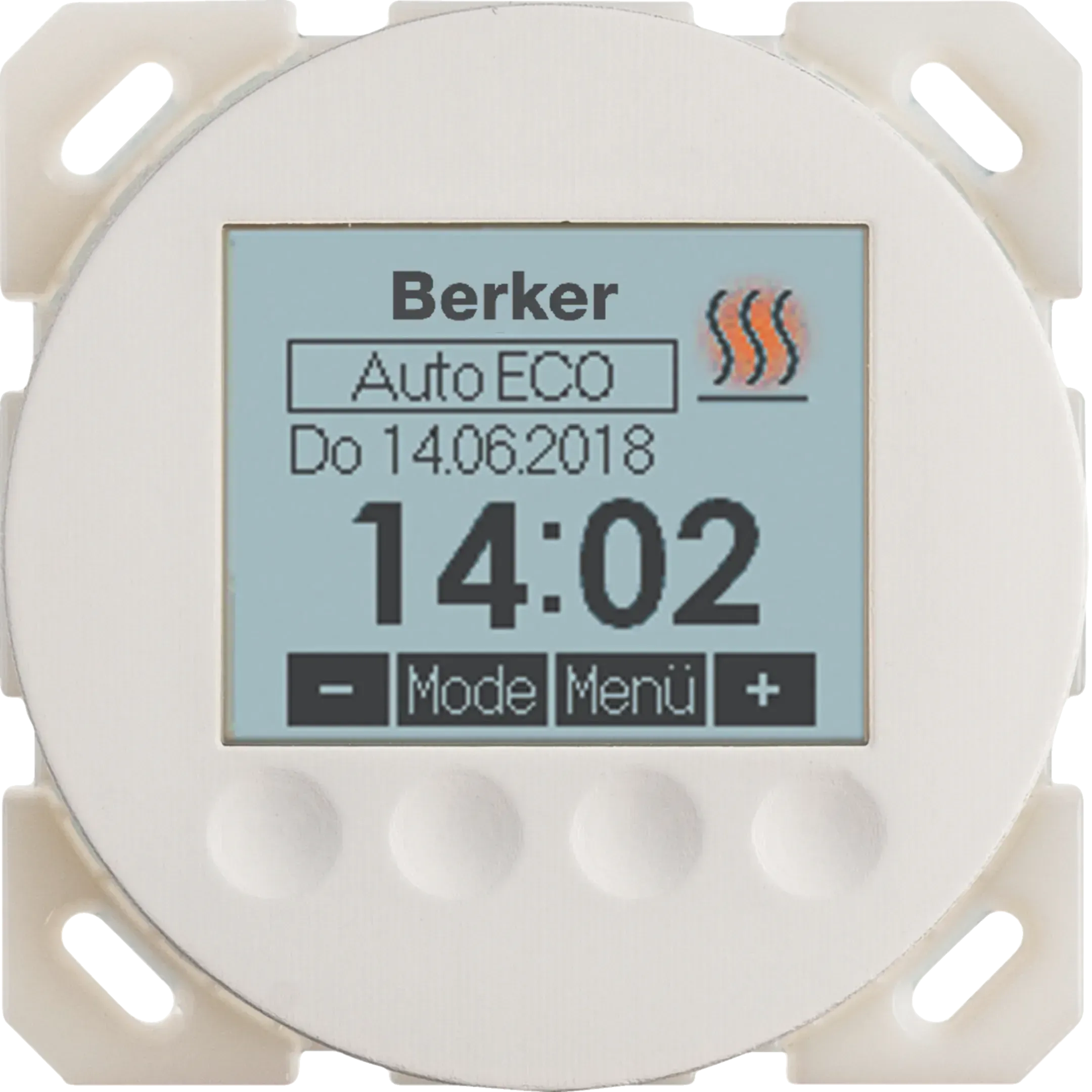 Regulator de temperatura programabil Berker, seria R.x ,1930, negru, lucios 20462045