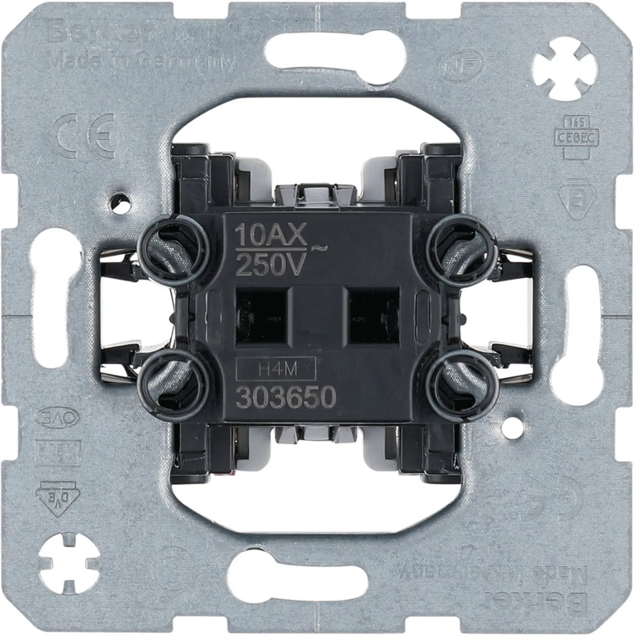 Intrerupator cap scara Berker pentru montaj in perete gol, mecanism modular 303650