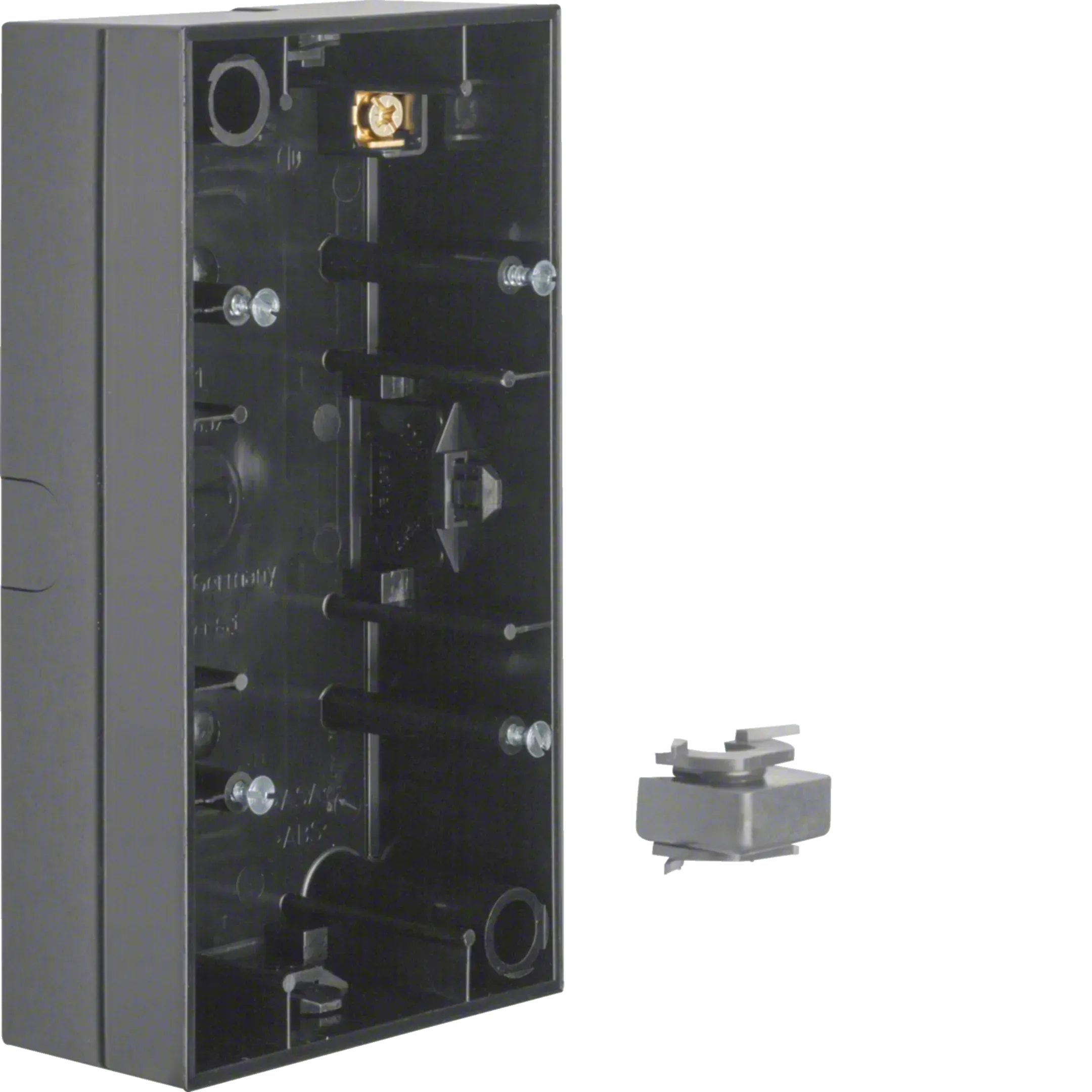 Carcasa suprapusa Berker 2 module, seria R.3 negru lucios 10428935