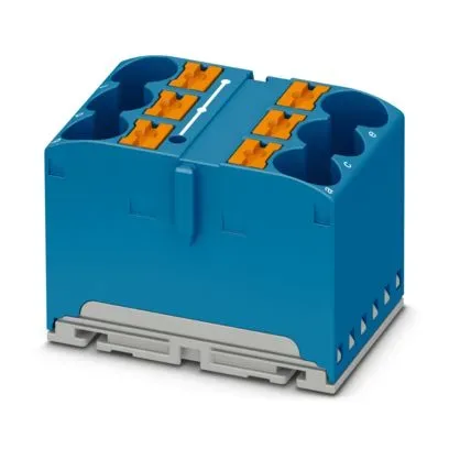 Bloc distributie albastru Phoenix Contact PTFIX 6X10/S BU