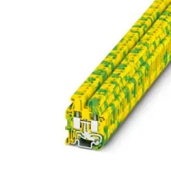 MUT 2,5-PE – Clemă mini de protecție PE, 500V, 24A, cu șurub, verde/galben -50buc