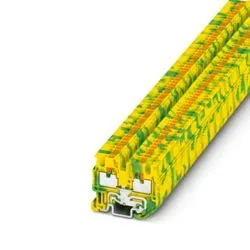 MPT 1,5/S-PE – Clemă mini de protecție PE, 500V, 17,5A, push-in, verde/galben -50buc