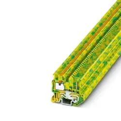 MPT 1,5/S/1P-PE – Clemă mini de protecție PE push-in, 500V, 17,5A, verde/galben -50buc