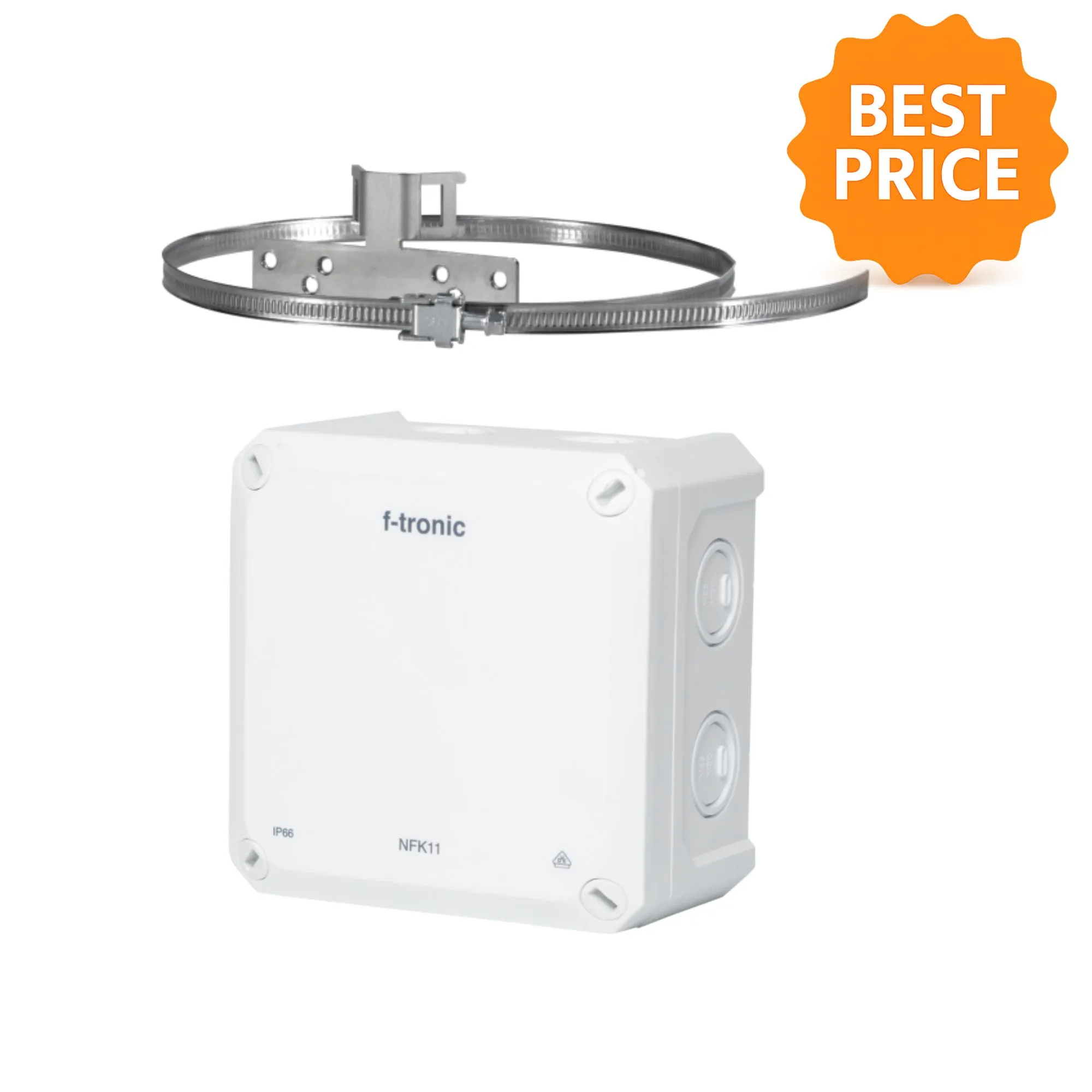 Doza electrica IP66 110x110 + sistem de prindere pe stalp  