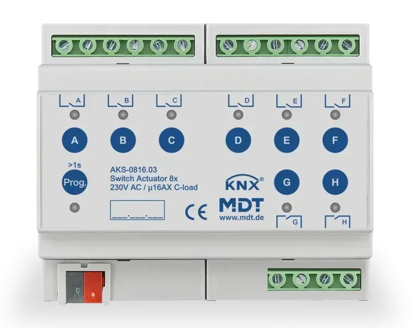 Actuator On/Off 8 canale MDT AKS-0816.03