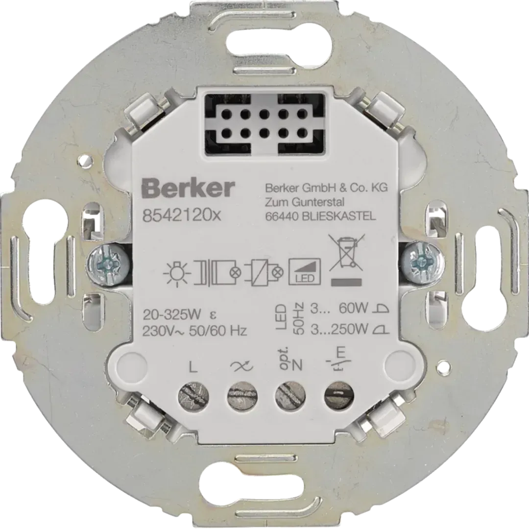 Dimmer Tactil Universal Confort 1-canal (R, L, C, LED), Inel Suport Rotund, 85421201
