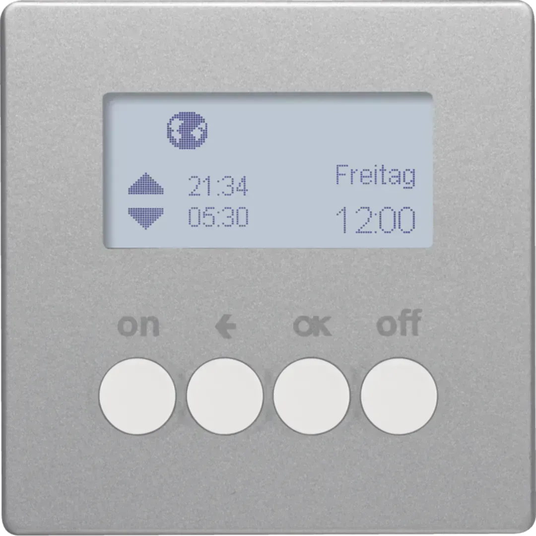 Ceas comutator KNX-Radio Quicklink Q.x, aluminiu catifelat, vopsit . 85745224