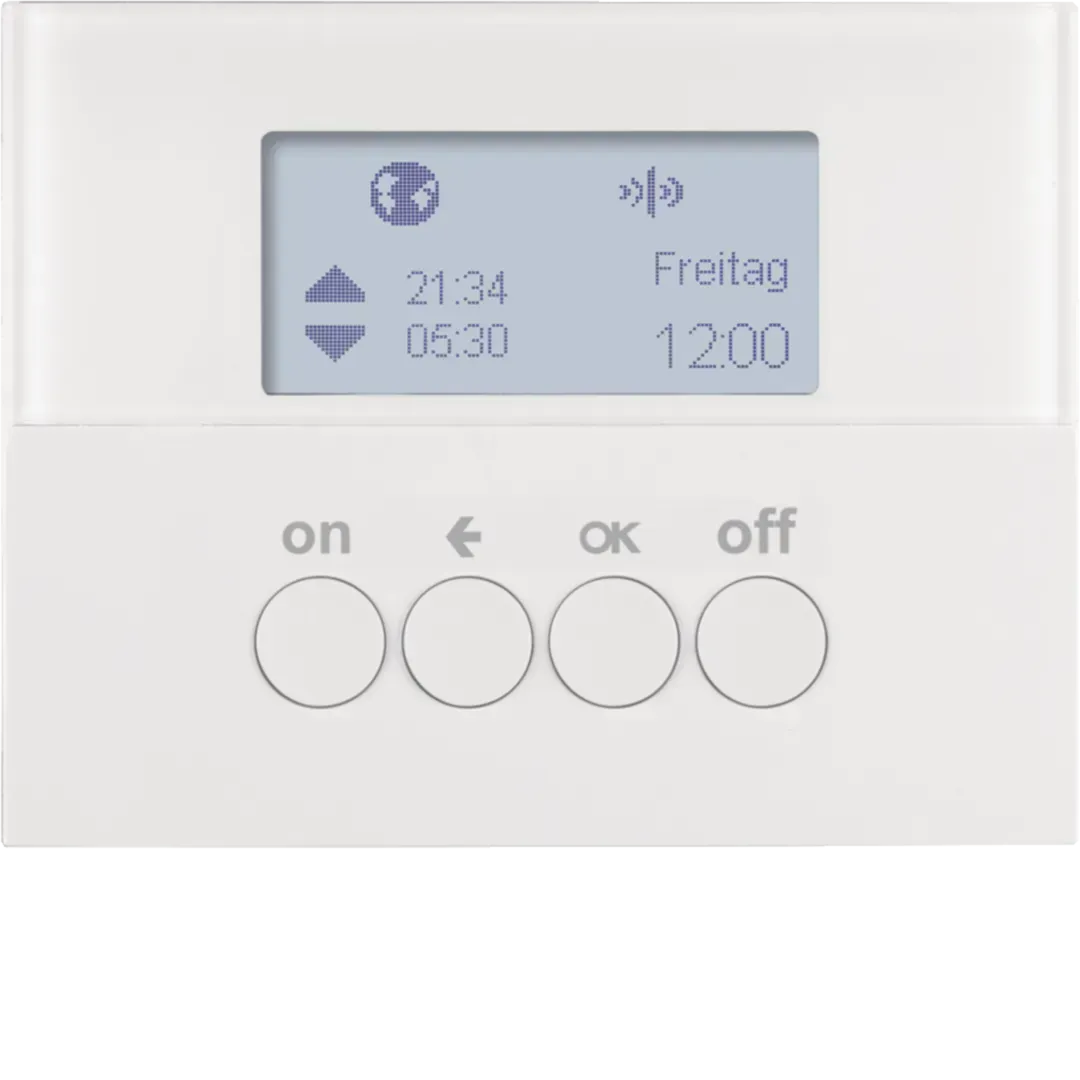 Ceas programabil KNX-Funk quicklink K.1 alb polar, lucios. 85745279