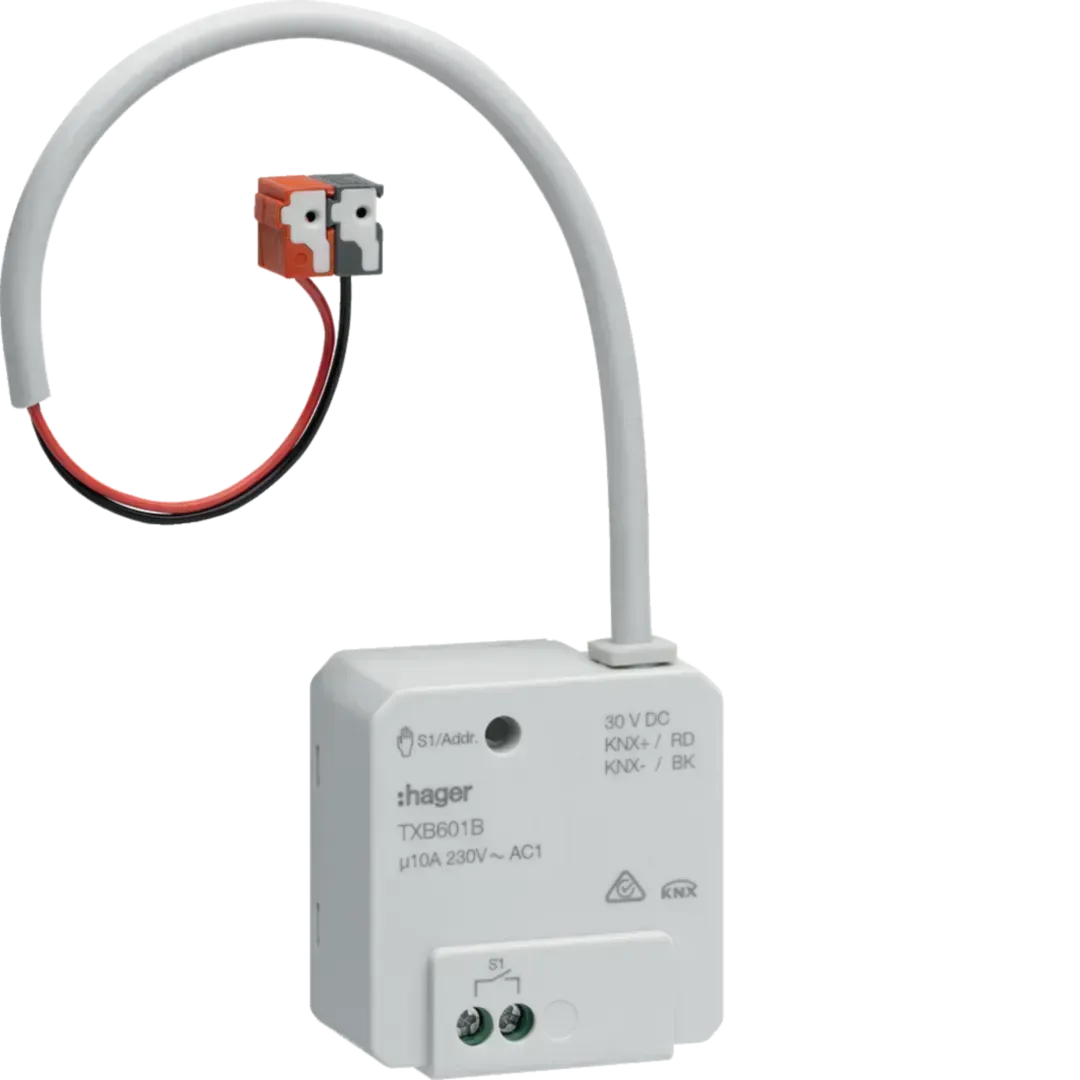 Actuator de comutare unicanal, 10A / 230V~, montaj încastrat, KNX easy. TXB601B