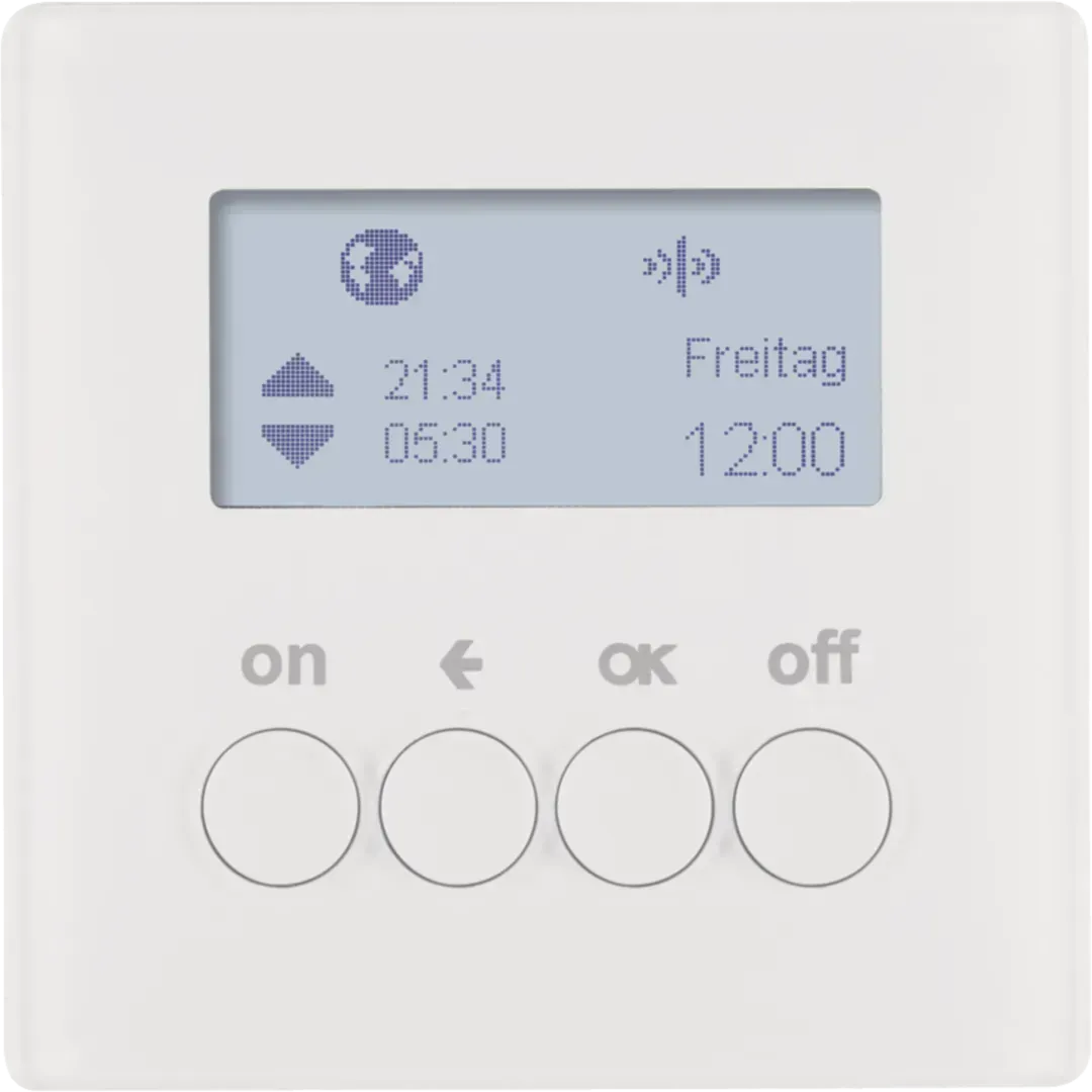 "Ceas programabil wireless KNX Quicklink Q.x, alb polar, inclusiv. 85745229