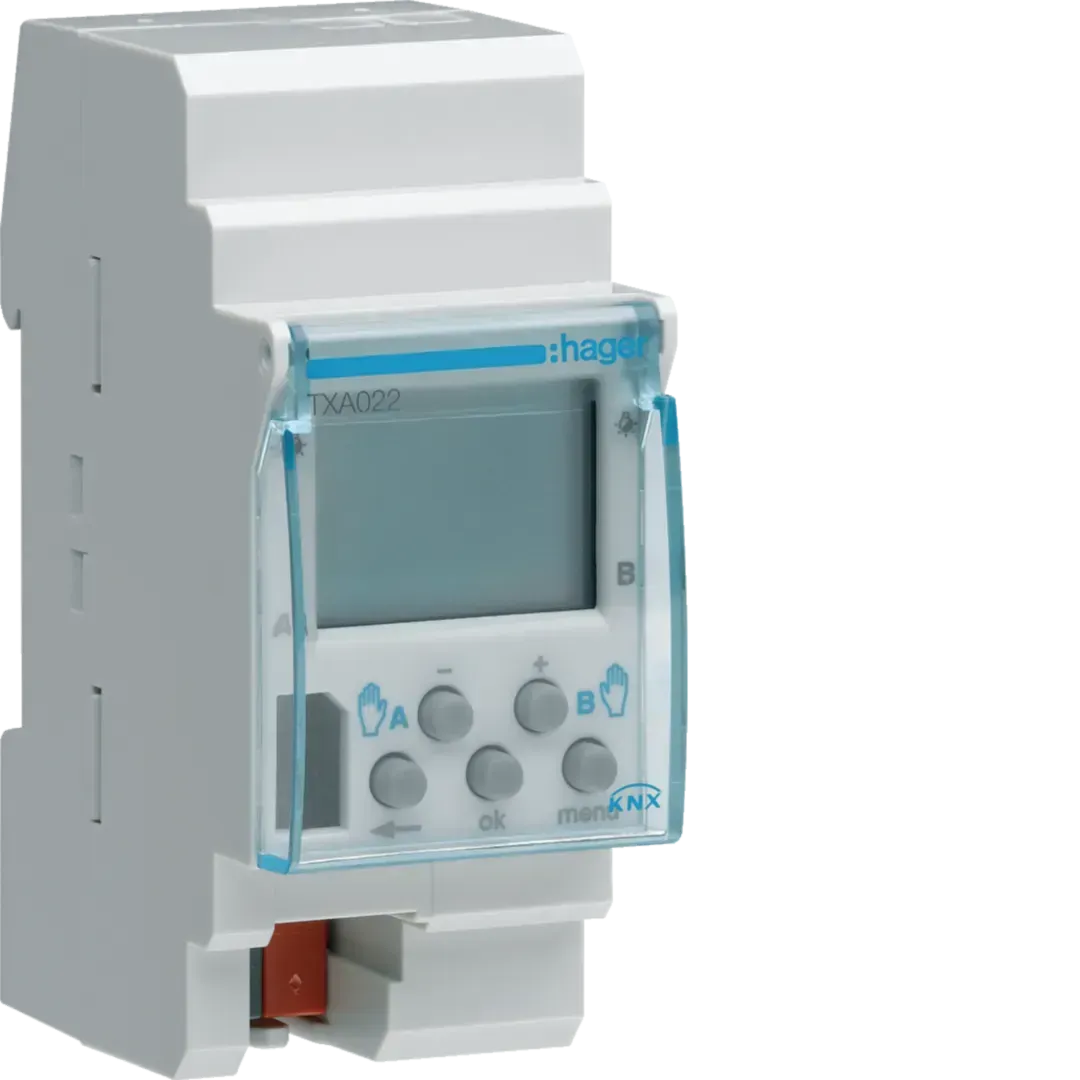 Ceas programabil săptămânal 2 canale KNX, REG 2M, TXA022