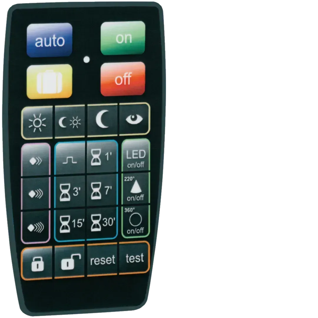 Telecomandă IR pentru detector de mișcare de confort IP55 EE85x/86x/87x/TRE600/WYC5xxC. EE806