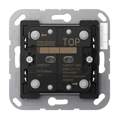Butonul de comutare universal KNX cu două găuri, în gama CD/LS.  LS CD 1092 1ST