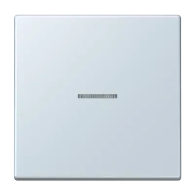 Comutator simplu tip balansier cu lentilă pentru buton de apăsare, 1 modul, lacuit din duroplastic, serie LS, outremer clair (32022). LC 101 KO5 208