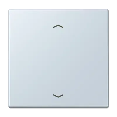 Comutator simplu tip balansier, cu simboluri săgeată pentru buton de apăsare, 1 modul, lacuit din duroplastic, serie LS, outremer pâle (32023). LC 101P 209