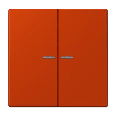 Comutator cu două ganguri cu lentilă pentru buton de apăsare cu două ganguri, lacuit duroplastic, gamă LS, verde englez deschis (32041). LC 102 KO5 217