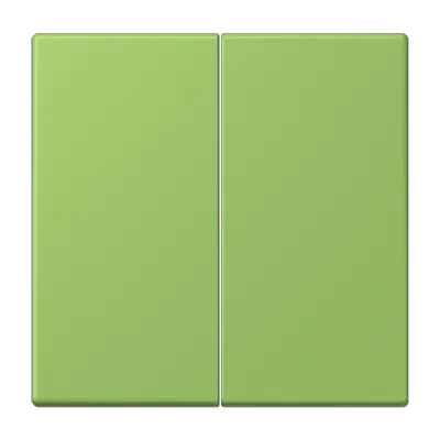 Comutator cu balansier 2 module pentru buton de apăsare 2 module, lacuit din duroplastic, gama LS, verde închis (32050). LC 102 219