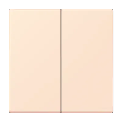 Comutator cu două butoane pentru butonul de comutare cu două butoane, lacuit cu duroplastic, din gama LS, culoare portocaliu deschis (Cod 32081). LC 102 225