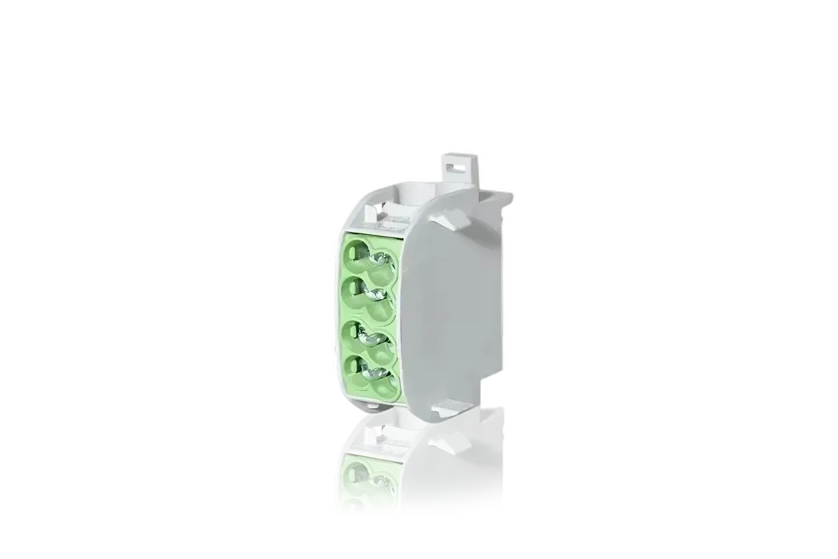 Clemă de distribuție / derivație 35 mm², galben-verde (PE) – F-tronic