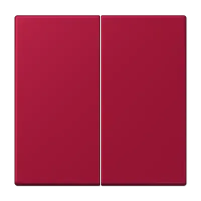 Comutator cu două module pentru buton dublu, din duroplastic lacuit, gama LS, roșu carmin (32100). LC 102 229
