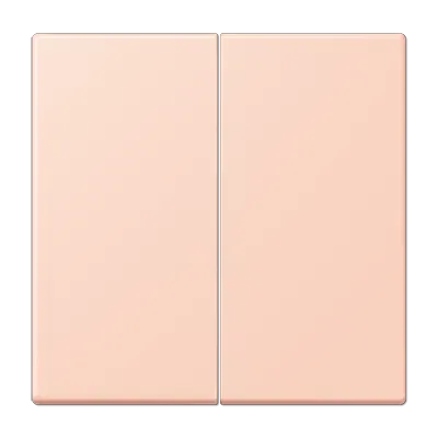 Comutator rocker cu două găngi pentru buton de apăsare 2-gang, lacuit duroplastic, gamă LS, l'ocre rouge (32110). LC 102 232