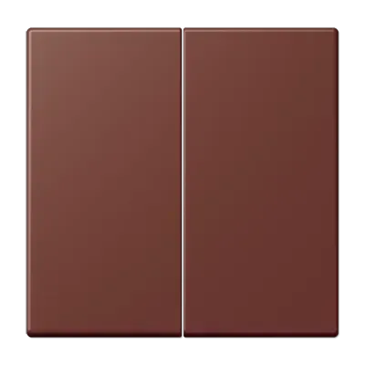 Comutator basculant cu 2 module pentru butoane, cu 2 module, lacuit din duroplastic, seria LS, culoarea pământ ars Siena 31 (32120).LC 102 235