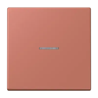 Comutator basculant cu 1 modul și lentilă pentru buton cu 1 modul, lacuit din duroplastic, seria LS, culoarea cărămidă Siena (32121). LC 101 KO5 236