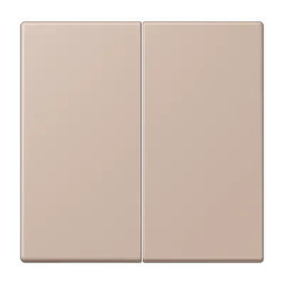 Comutator dublu cu rocker pentru buton de apăsare dublu, din duroplast lacuit, gamă LS, terre sienne claire 31 (32122). LC 102 237