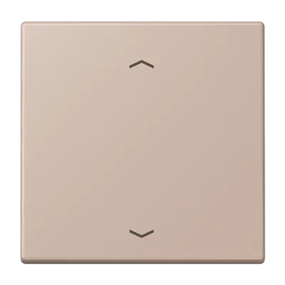 Comutator simplu cu rocker și simboluri săgeți pentru buton de apăsare simplu, din duroplast lacuit, gamă LS, couleur terre d’ombre brûlée 31 (32130). LC 101P 239