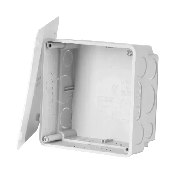 Doza de ramificatie sub tencuiala 100x100 mm gri F-tronic cu capac