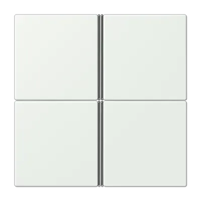 Capac kit 4-gang, nu, F40, gamă LS, outremer gri (32024). LC 404 TSA 210