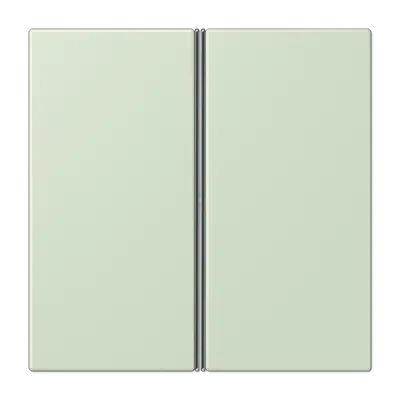 Capac kit 2-gang, nu, F40, gamă LS, verde englez pal (32042). LC 402 TSA 218